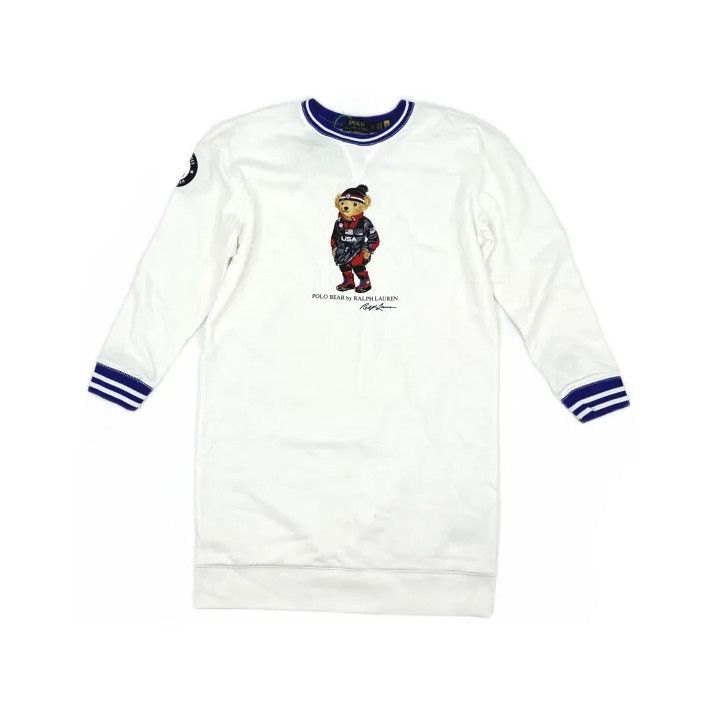 Polo Ralph Lauren Polo Ralph Lauren Bear Print Long Sweatshirt Size US XL / EU 56 / 4 - 2 Thumbnail