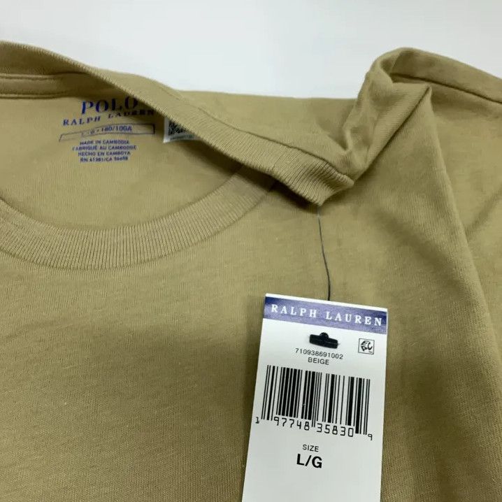 Polo Ralph Lauren Polo Ralph Lauren Solid Long-Sleeve Top Size US L / EU 52-54 / 3 - 5 Thumbnail