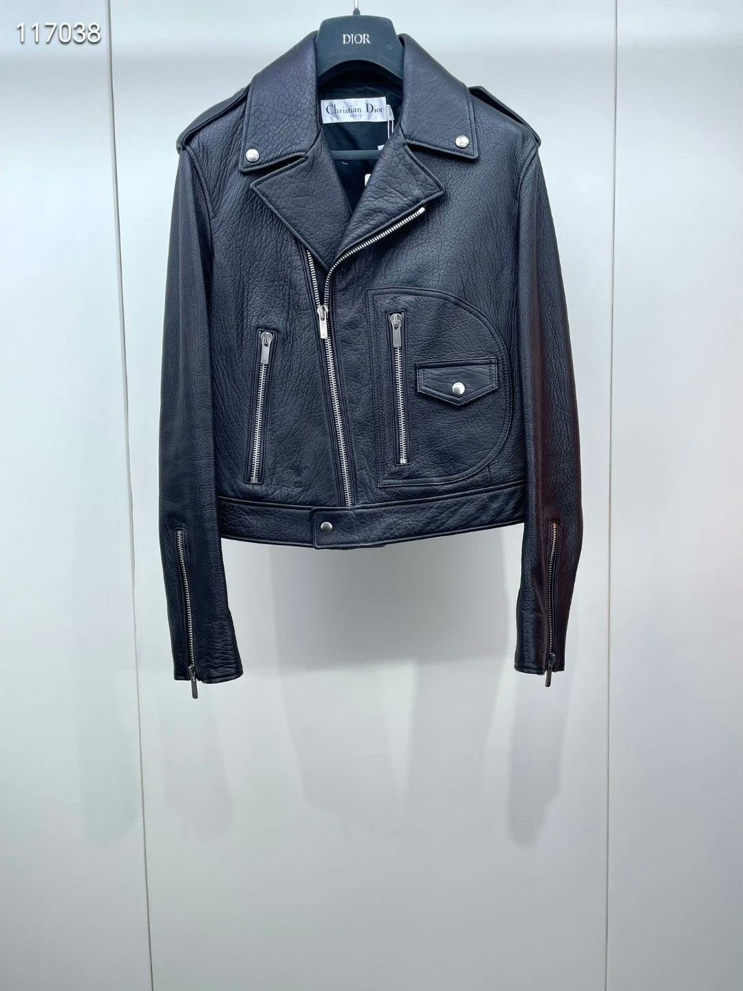 Dior Dior Embroidered Beaded Biker Jacket Size XXS / US 00 / IT 34 - 5 Thumbnail