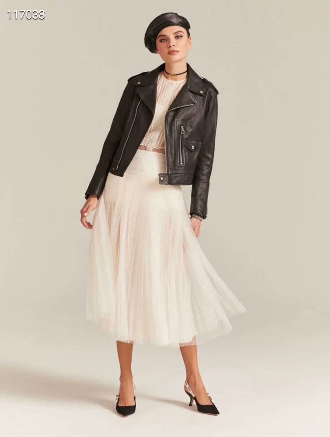 Dior Dior Embroidered Beaded Biker Jacket Size XXS / US 00 / IT 34 - 4 Thumbnail