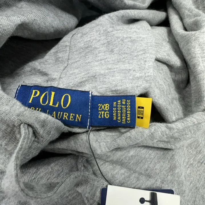 Polo Ralph Lauren Polo Ralph Lauren Bear Print Hooded Long-Sleeve T-Shirt Size US XXL / EU 58 / 5 - 6 Thumbnail