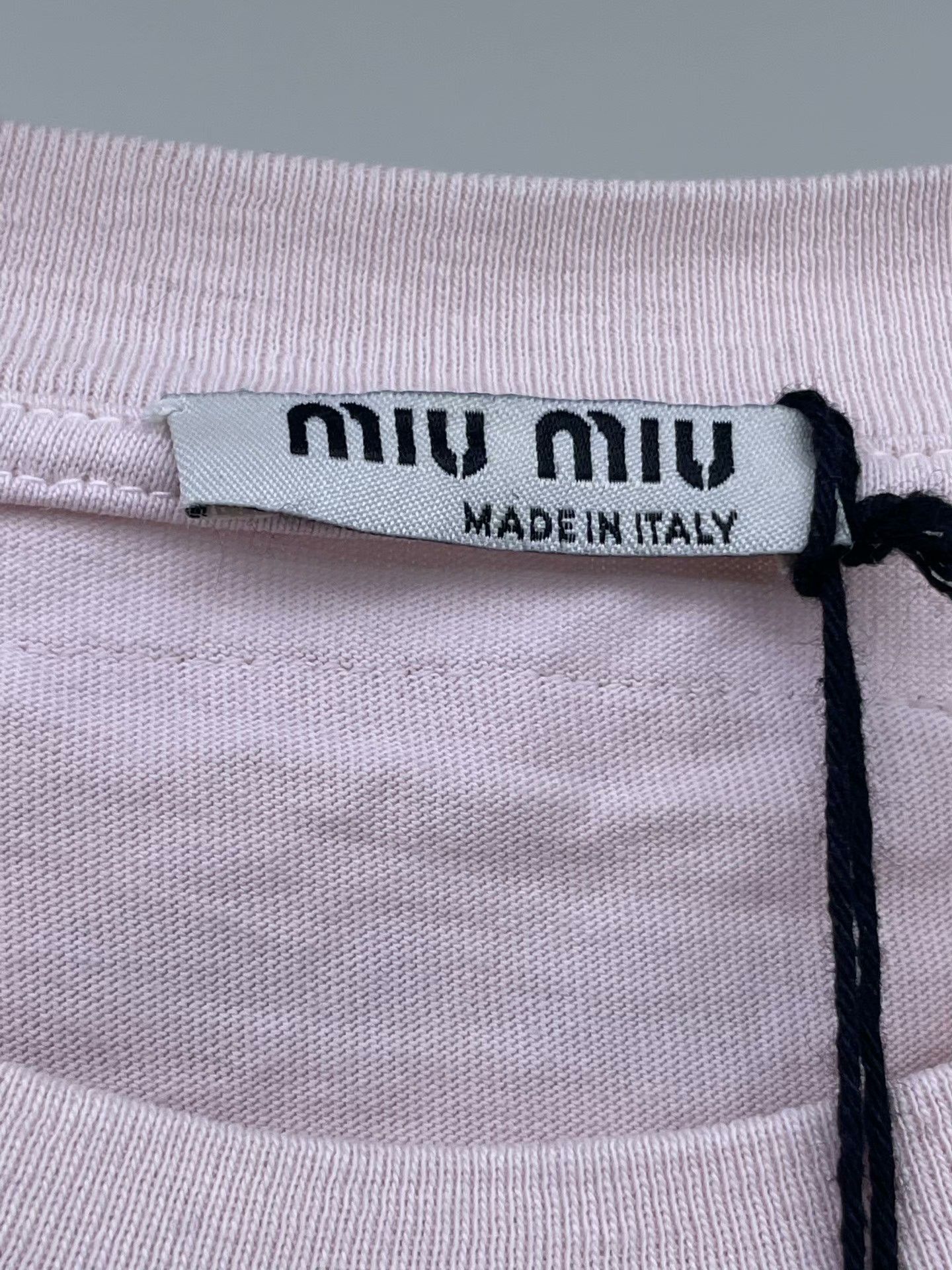 Miu Miu Miu Miu Pink Rhinestone Short-Sleeve T-Shirt Size XS / US 0-2 / IT 36-38 - 5 Thumbnail