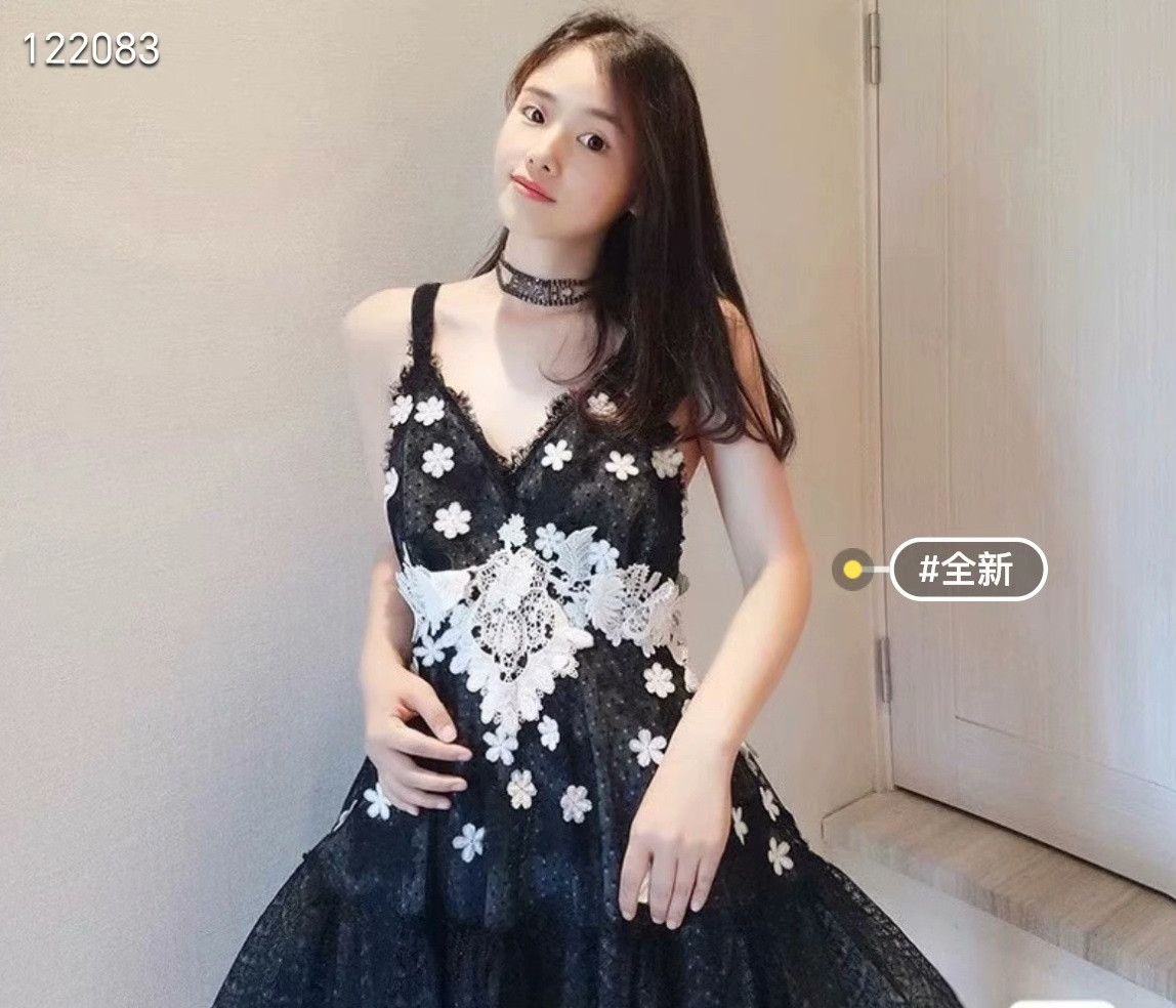 Dior Dior Rhinestone Letter Backless Dress Size XXS / US 00 / IT 34 - 6 Thumbnail