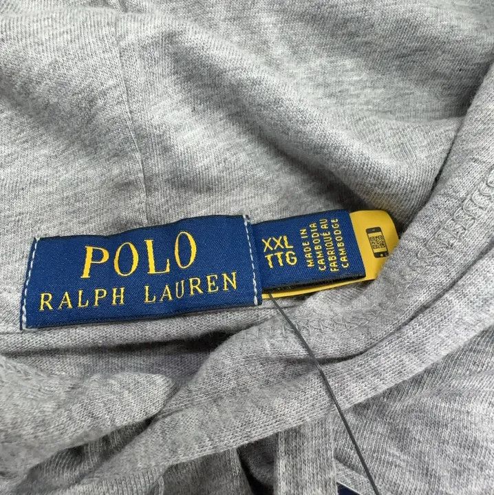 Polo Ralph Lauren Polo Ralph Lauren Gray Hooded Long-Sleeve T-Shirt Size US XXL / EU 58 / 5 - 5 Thumbnail