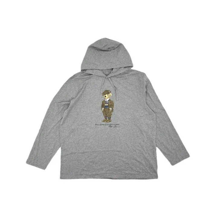 Polo Ralph Lauren Polo Ralph Lauren Gray Hooded Long-Sleeve T-Shirt Size US XXL / EU 58 / 5 - 2 Thumbnail