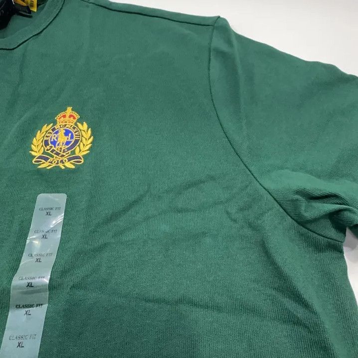 Polo Ralph Lauren Polo Ralph Lauren Embroidered Solid Crew Neck Tee Size US XL / EU 56 / 4 - 8 Thumbnail