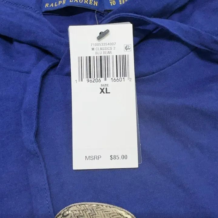 Polo Ralph Lauren Polo Ralph Lauren Patterned Hooded Long-Sleeve T-Shirt Size US XL / EU 56 / 4 - 5 Thumbnail