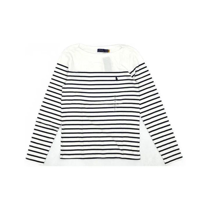 Polo Ralph Lauren Polo Ralph Lauren Striped Long-Sleeve Crewneck T-Shirt Size US XL / EU 56 / 4 - 2 Thumbnail