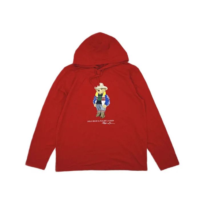 Polo Ralph Lauren Polo Ralph Lauren Bear Print Hooded Long-Sleeve T-Shirt Size US L / EU 52-54 / 3 - 2 Thumbnail