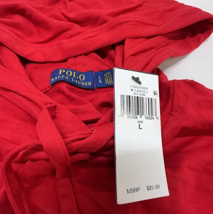 Polo Ralph Lauren Polo Ralph Lauren Bear Print Hooded Long-Sleeve T-Shirt Size US L / EU 52-54 / 3 - 4 Thumbnail