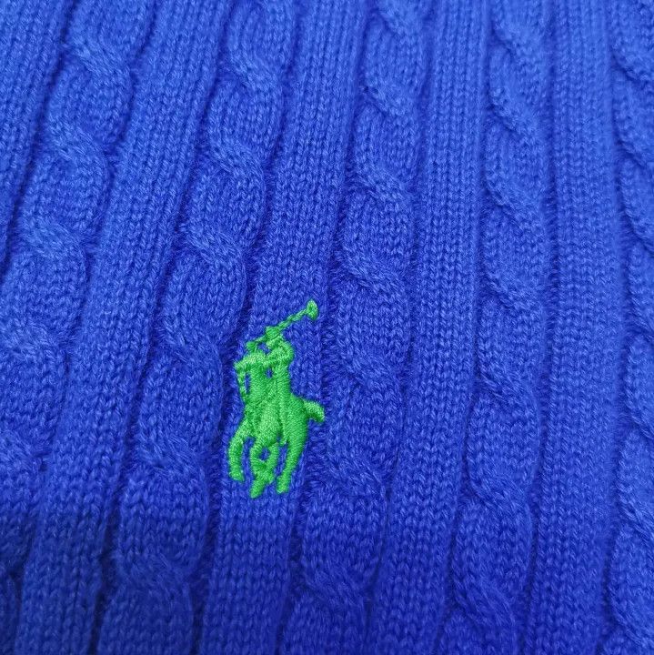 Polo Ralph Lauren Polo Ralph Lauren Mini Cable Knit Cotton Cardigan Size US L / EU 52-54 / 3 - 5 Thumbnail