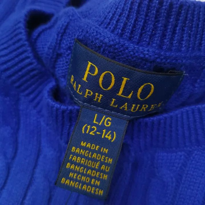 Polo Ralph Lauren Polo Ralph Lauren Mini Cable Knit Cotton Cardigan Size US L / EU 52-54 / 3 - 6 Thumbnail