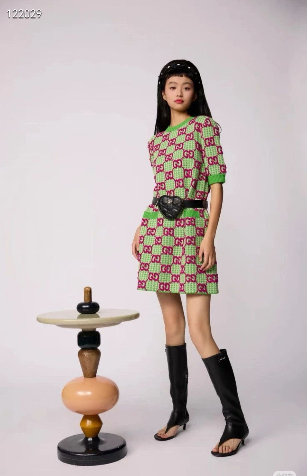 Gucci Gucci Double G Print Knit Dress Size XS / US 0-2 / IT 36-38 - 9 Thumbnail