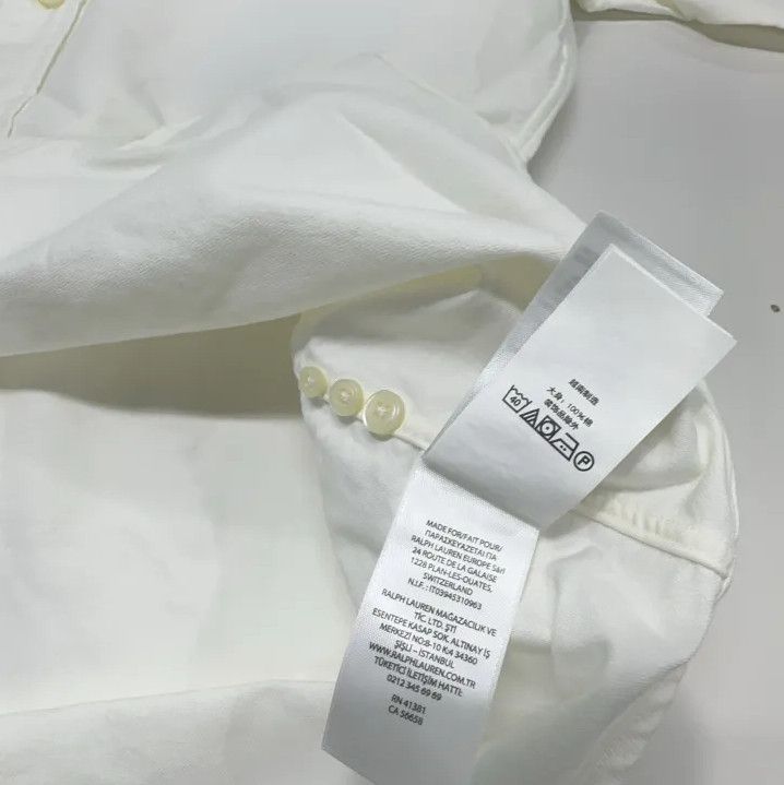 Polo Ralph Lauren Polo Ralph Lauren Men's White Long-Sleeve Button-Up Shirt Size US S / EU 44-46 / 1 - 6 Thumbnail
