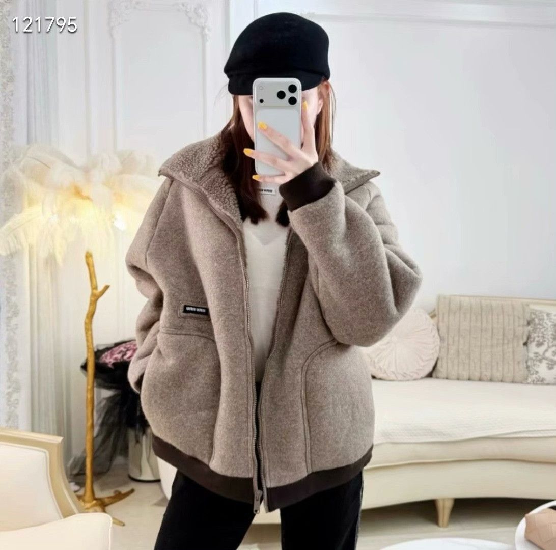 Miu Miu Miu Miu 25 Fleece Zip Jacket Size S / US 4 / IT 40 - 6 Thumbnail