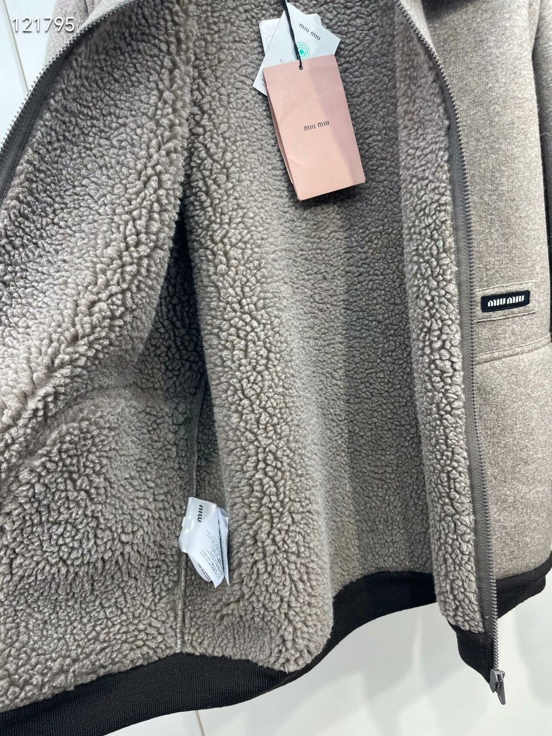 Miu Miu Miu Miu 25 Fleece Zip Jacket Size S / US 4 / IT 40 - 4 Thumbnail