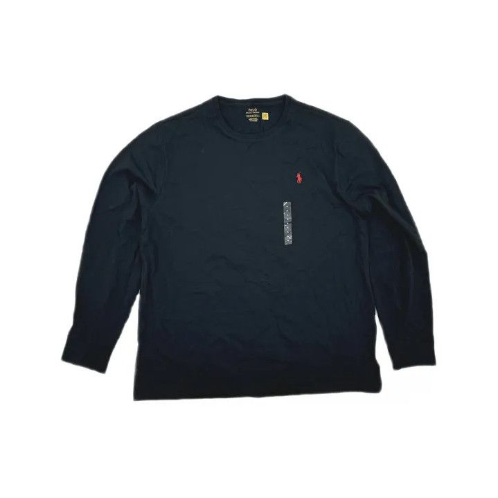 Polo Ralph Lauren Polo Ralph Lauren FW22 Men's Solid Crew Neck Long-Sleeve T-Shirt Size US XL / EU 56 / 4 - 2 Thumbnail