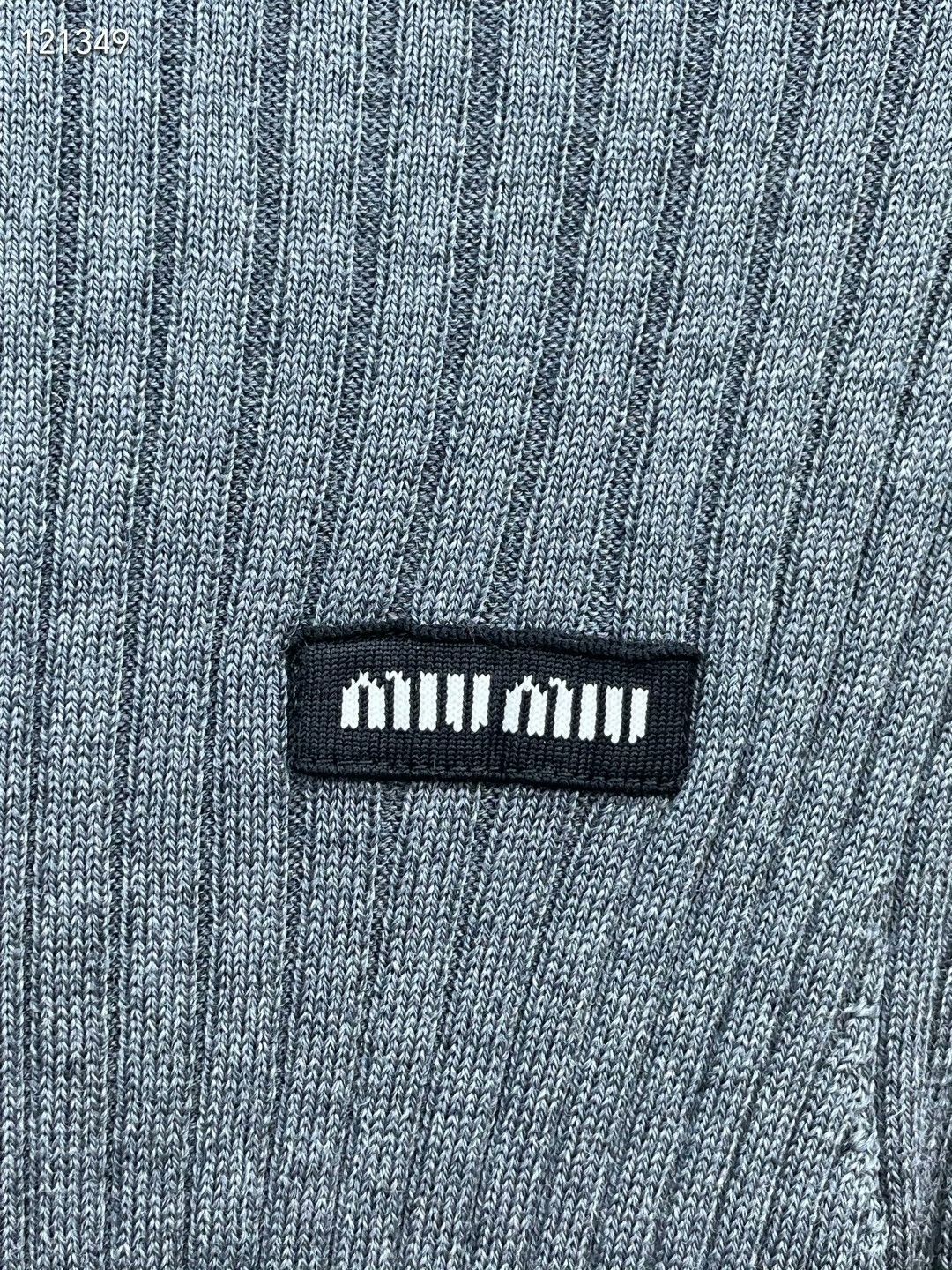 Miu Miu Miu Miu 25S Gray Turtleneck Hoodie Size XS / US 0-2 / IT 36-38 - 3 Thumbnail