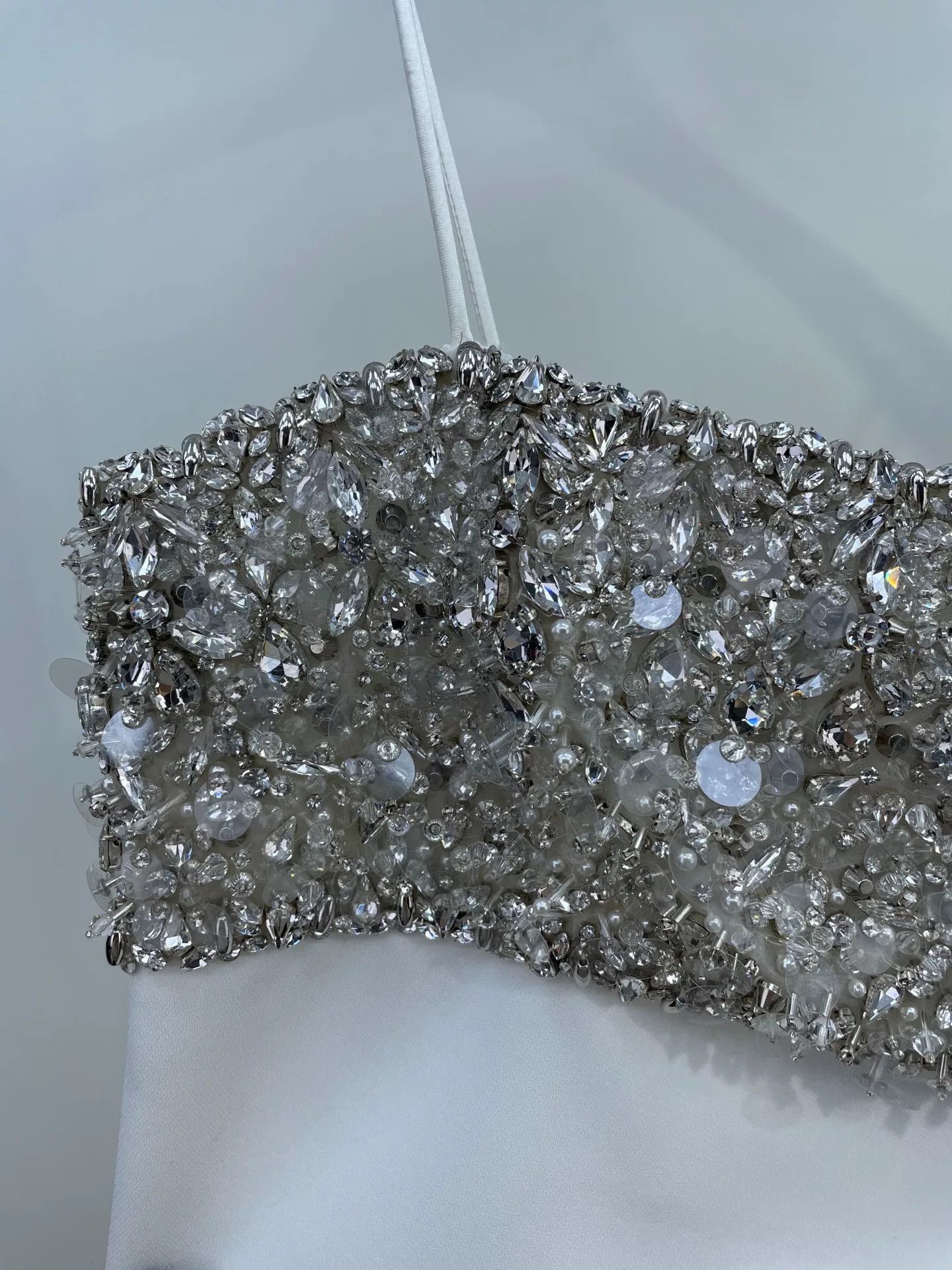 Miu Miu Miu Miu Rhinestone Slip Dress Size S / US 4 / IT 40 - 4 Thumbnail
