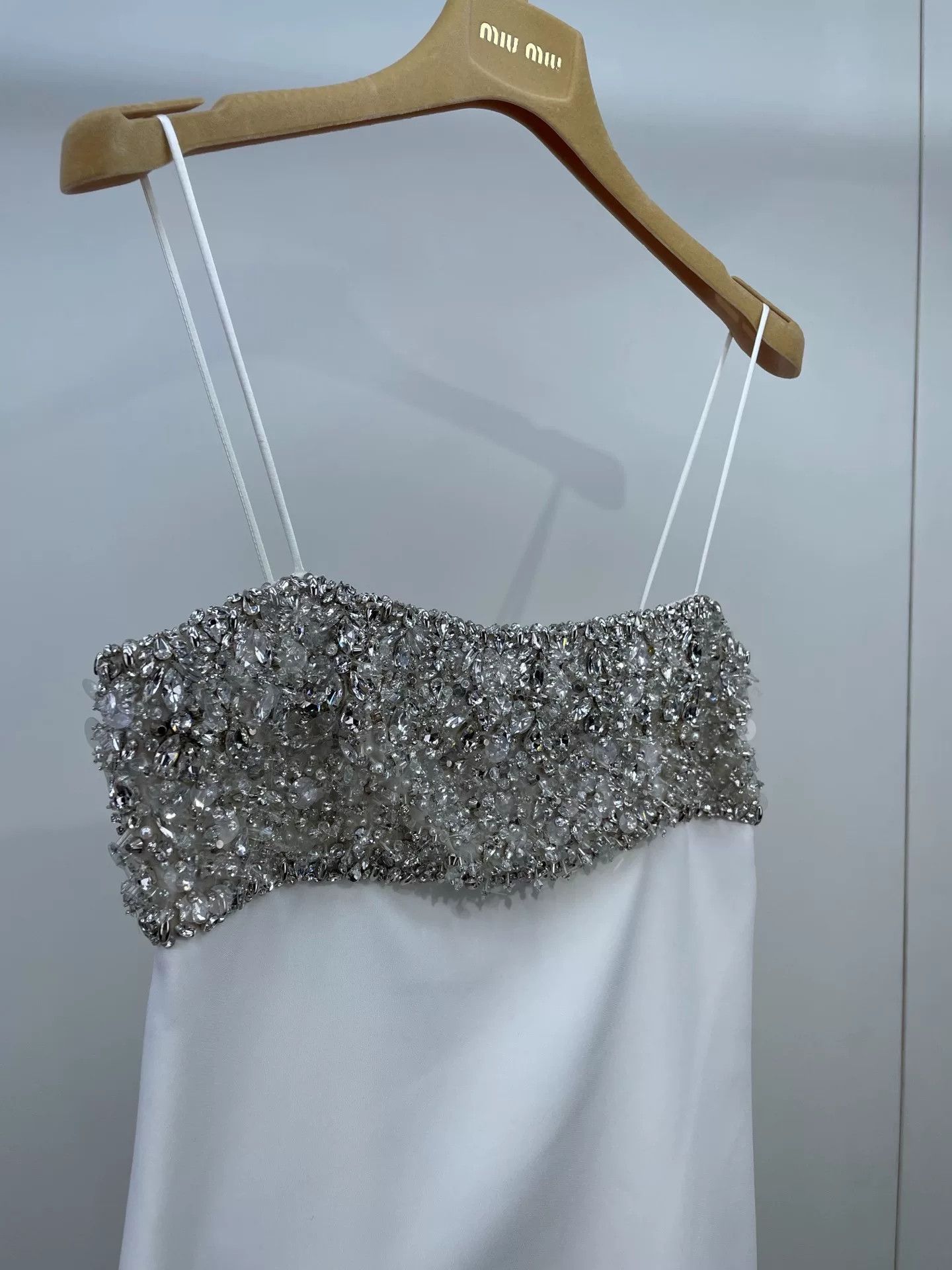 Miu Miu Miu Miu Rhinestone Slip Dress Size S / US 4 / IT 40 - 3 Thumbnail