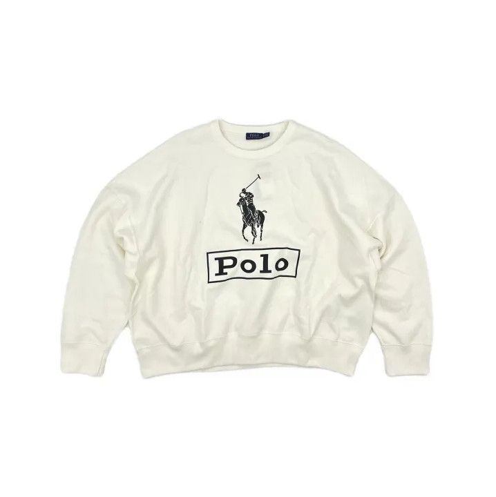 Polo Ralph Lauren Polo Ralph Lauren Pattern Letter Print Crewneck Sweatshirt Size US XL / EU 56 / 4 - 2 Thumbnail