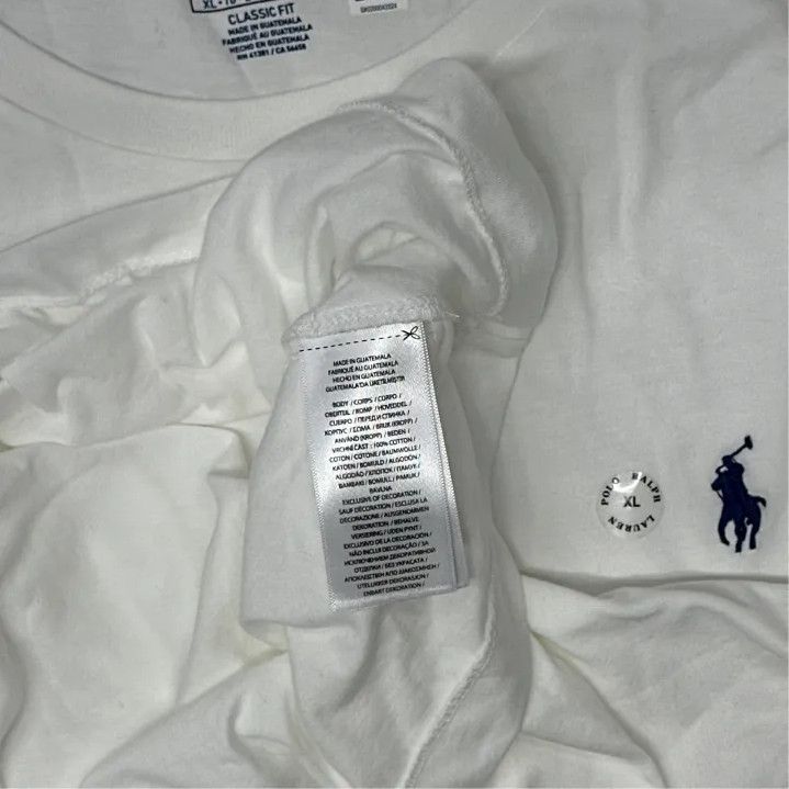 Polo Ralph Lauren Polo Ralph Lauren Logo Embroidered White Short-Sleeve T-Shirt Size US XL / EU 56 / 4 - 3 Thumbnail