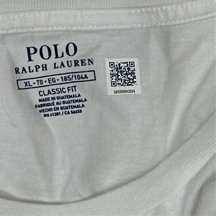 Polo Ralph Lauren Polo Ralph Lauren Logo Embroidered White Short-Sleeve T-Shirt Size US XL / EU 56 / 4 - 4 Thumbnail