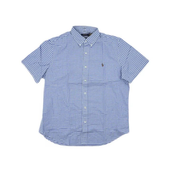 Polo Ralph Lauren Polo Ralph Lauren Blue Check Short-Sleeve Shirt Size US L / EU 52-54 / 3 - 2 Thumbnail