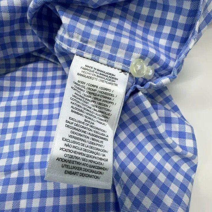 Polo Ralph Lauren Polo Ralph Lauren Blue Check Short-Sleeve Shirt Size US L / EU 52-54 / 3 - 6 Thumbnail