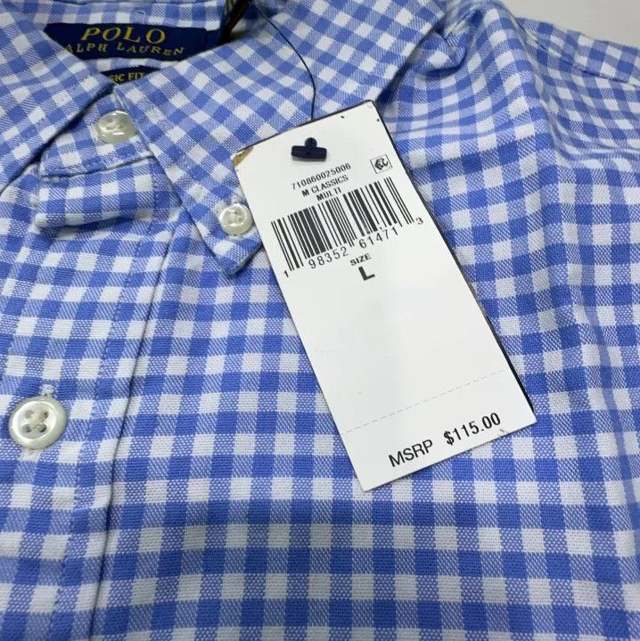 Polo Ralph Lauren Polo Ralph Lauren Blue Check Short-Sleeve Shirt Size US L / EU 52-54 / 3 - 5 Thumbnail