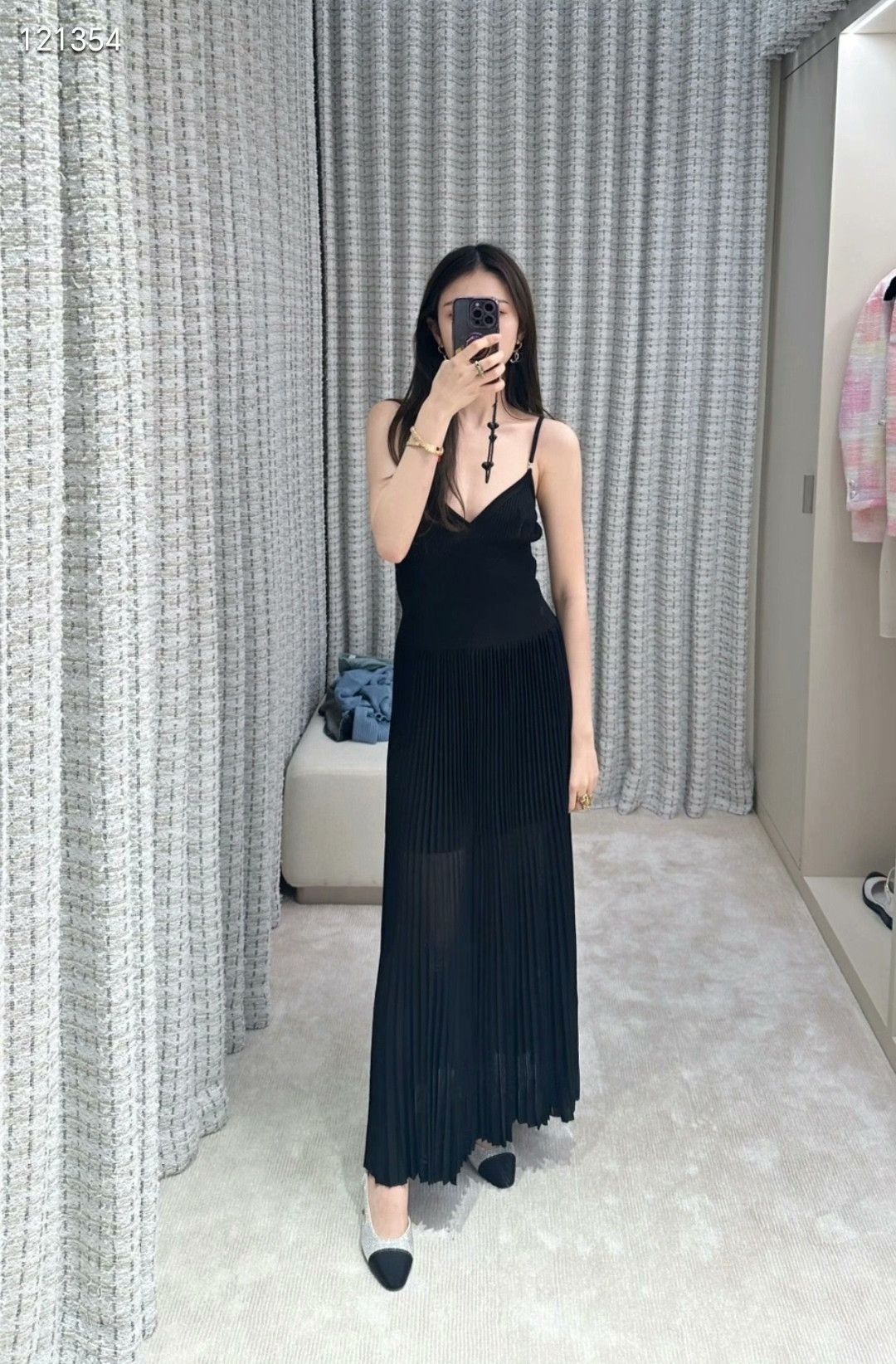 Chanel Chanel 23P Black Knit Camisole Dress Size XXS / US 00 / IT 34 - 7 Thumbnail
