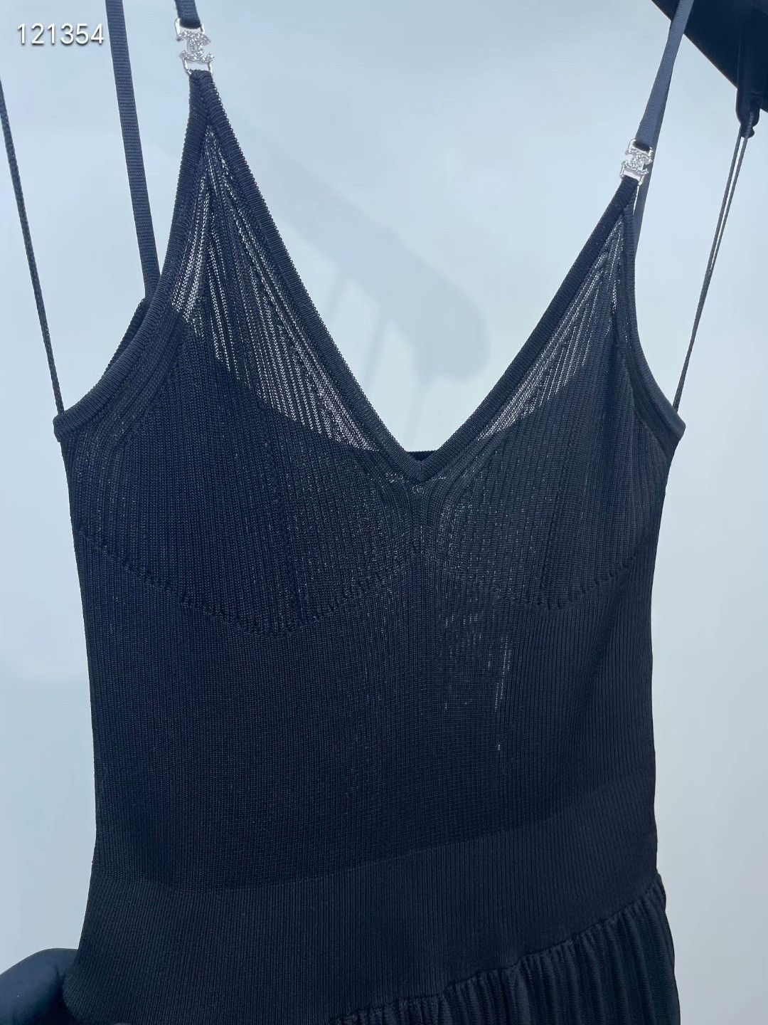 Chanel Chanel 23P Black Knit Camisole Dress Size XXS / US 00 / IT 34 - 4 Thumbnail