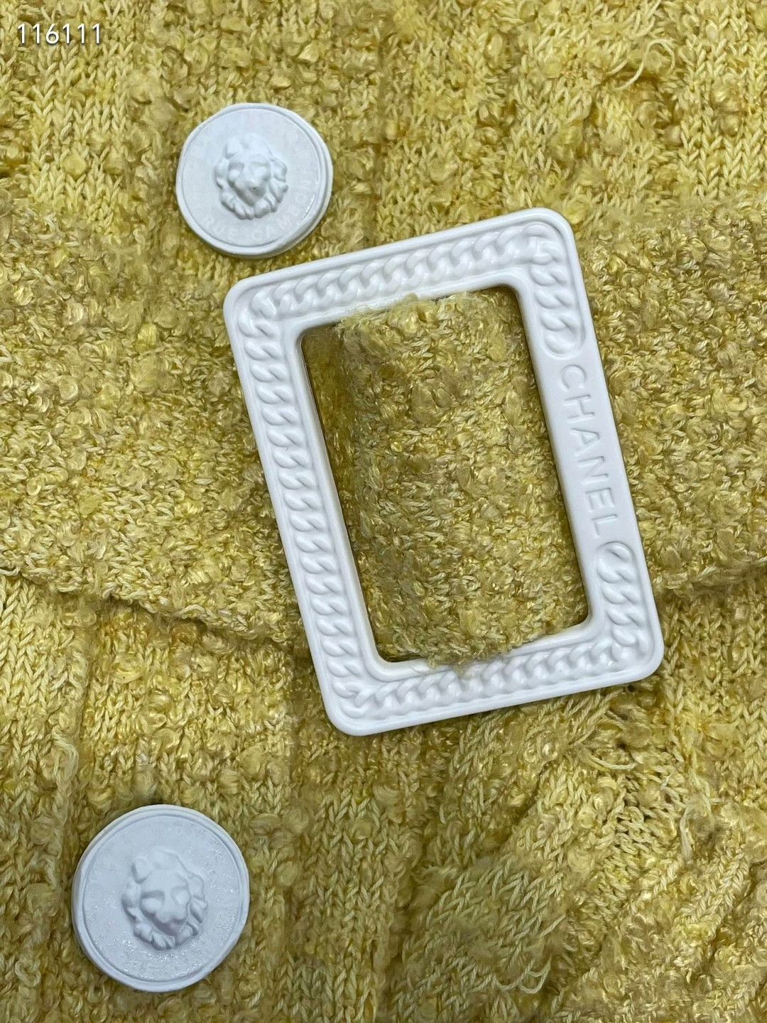 Chanel Chanel 22P Yellow Knit Belt Dress Size XXS / US 00 / IT 34 - 3 Thumbnail