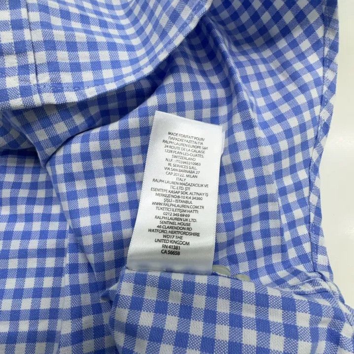 Polo Ralph Lauren Polo Ralph Lauren Blue Check Short Sleeve Shirt Size US L / EU 52-54 / 3 - 6 Thumbnail
