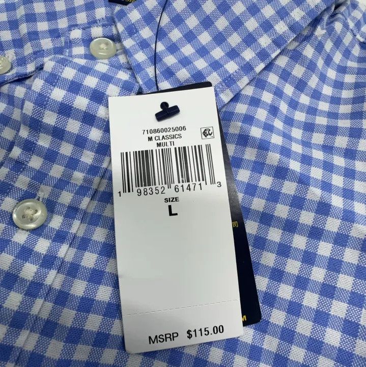 Polo Ralph Lauren Polo Ralph Lauren Blue Check Short Sleeve Shirt Size US L / EU 52-54 / 3 - 4 Thumbnail