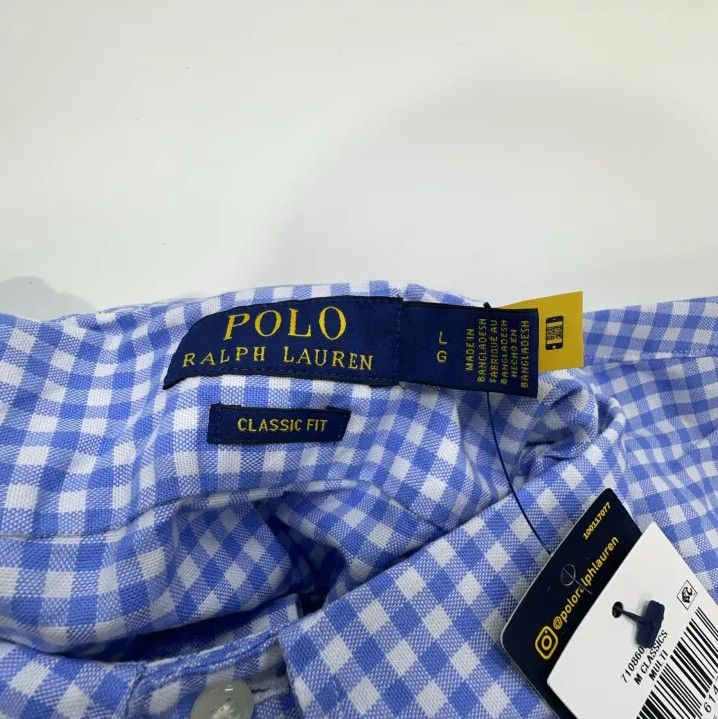 Polo Ralph Lauren Polo Ralph Lauren Blue Check Short Sleeve Shirt Size US L / EU 52-54 / 3 - 5 Thumbnail