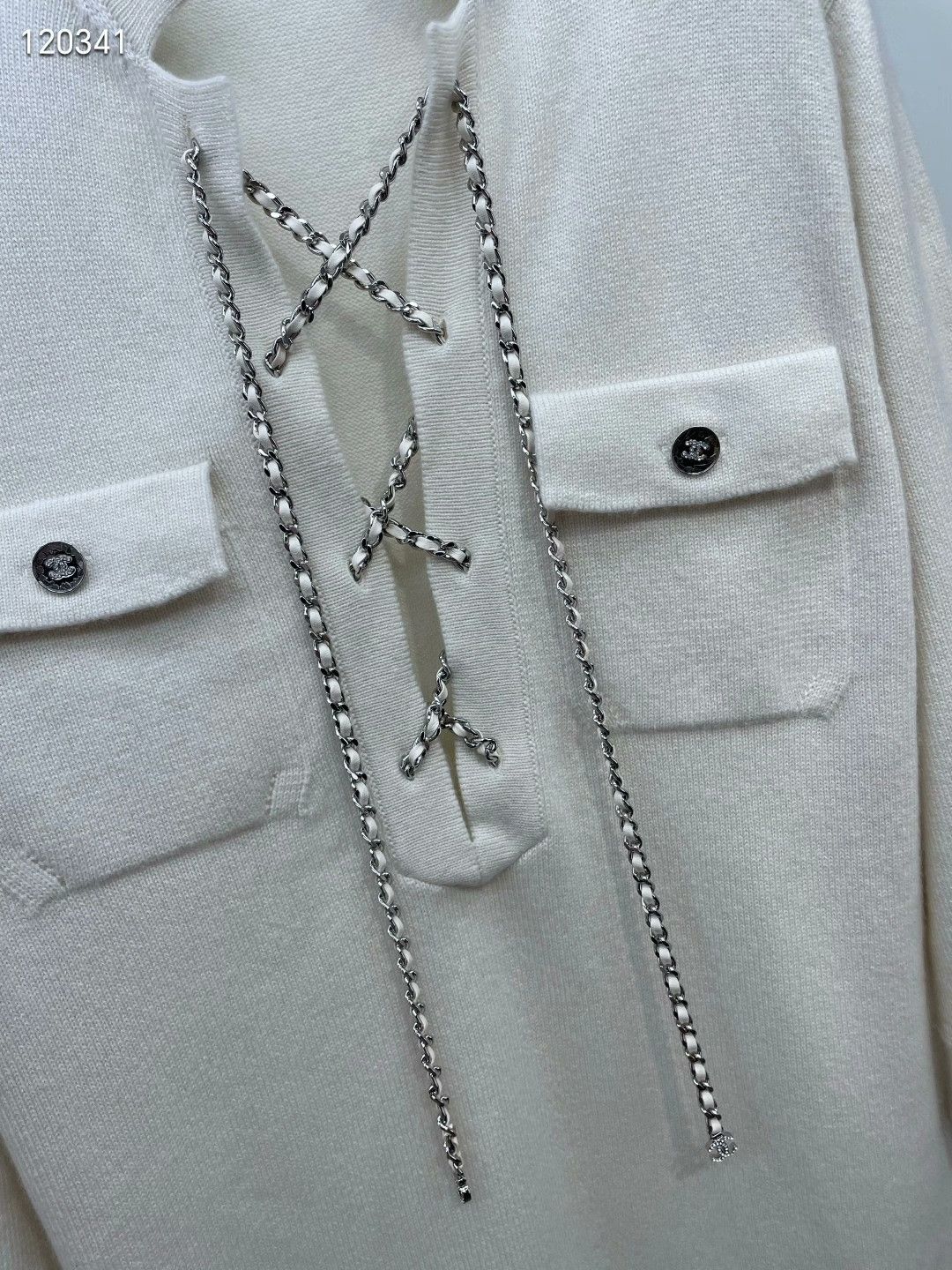 Chanel Chanel 23P Chain Knit Dress Size XXS / US 00 / IT 34 - 3 Thumbnail