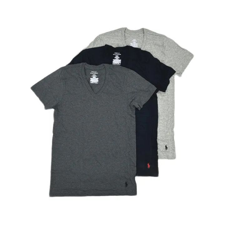 Polo Ralph Lauren Polo Ralph Lauren Men's 3-Pack Logo Embroidered Short-Sleeve Tees Size US S / EU 44-46 / 1 - 2 Thumbnail