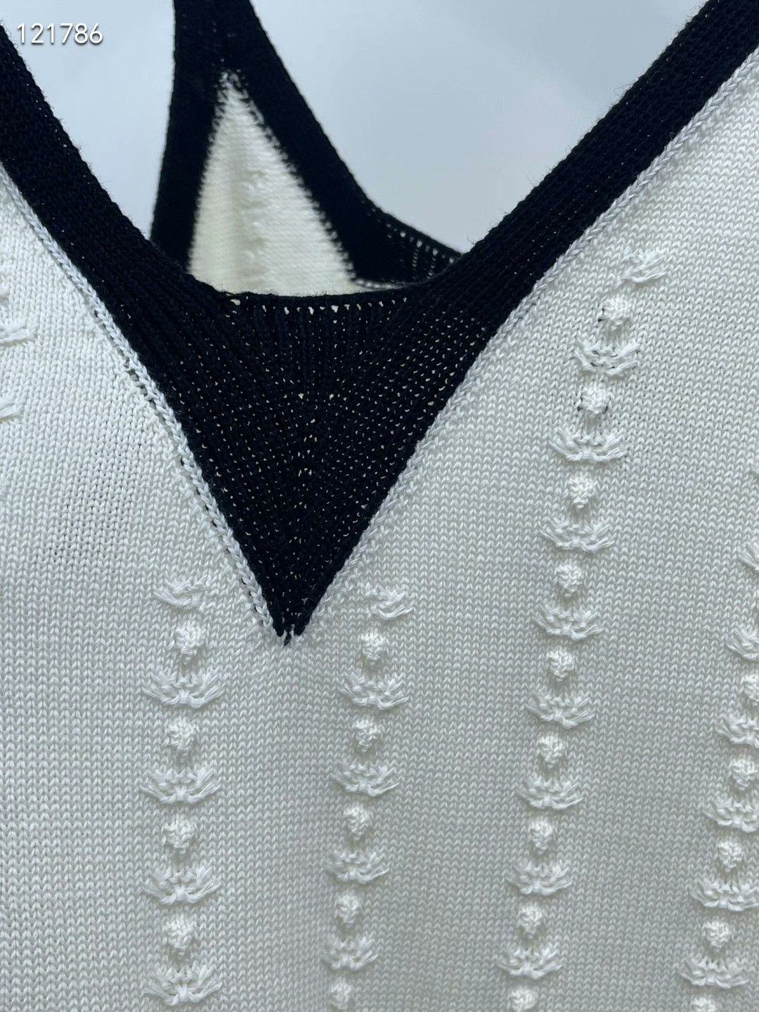 Chanel Chanel 26P Milk White Knit Camisole Dress Size S / US 4 / IT 40 - 4 Thumbnail