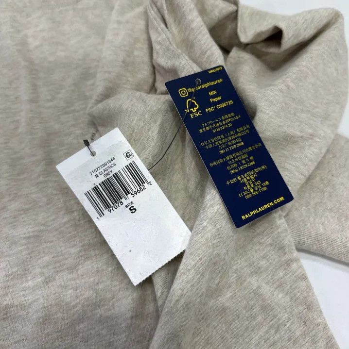Polo Ralph Lauren Polo Ralph Lauren Beige Long-Sleeve T-Shirt Size US S / EU 44-46 / 1 - 5 Thumbnail