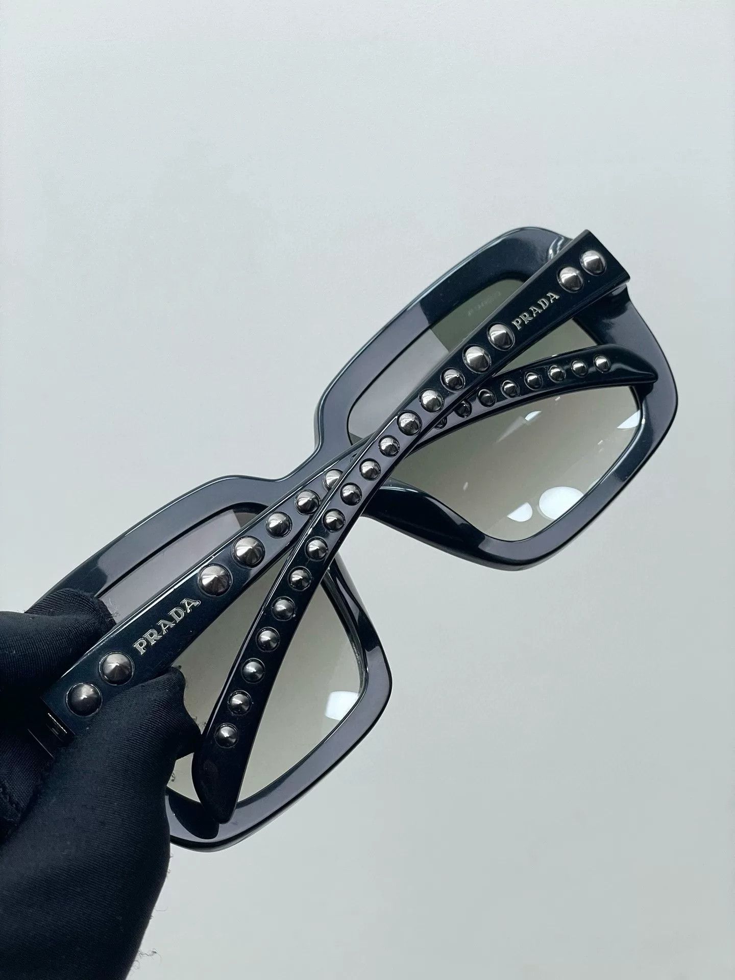 Prada PRADA Studded Sunglasses Clearance Size ONE SIZE - 3 Thumbnail