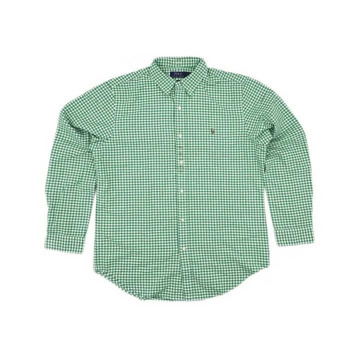 Polo Ralph Lauren Polo Ralph Lauren SS23 Green Check Long-Sleeve Shirt Size US L / EU 52-54 / 3 - 2 Thumbnail