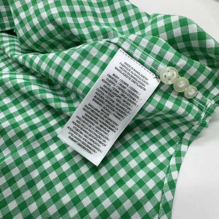 Polo Ralph Lauren Polo Ralph Lauren SS23 Green Check Long-Sleeve Shirt Size US L / EU 52-54 / 3 - 6 Thumbnail