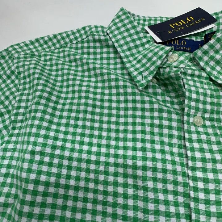 Polo Ralph Lauren Polo Ralph Lauren SS23 Green Check Long-Sleeve Shirt Size US L / EU 52-54 / 3 - 7 Thumbnail
