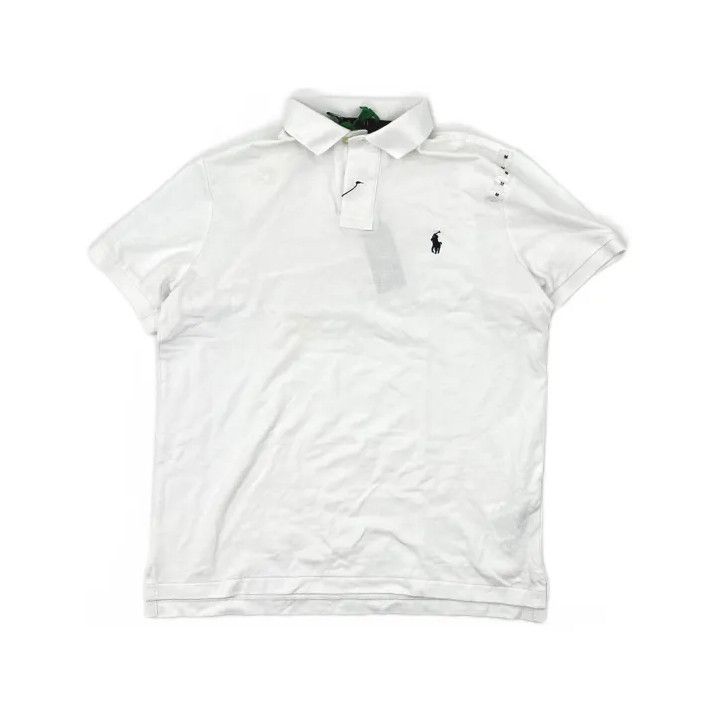 Polo Ralph Lauren Polo Ralph Lauren Men's White Logo Polo Shirt Size US M / EU 48-50 / 2 - 2 Thumbnail