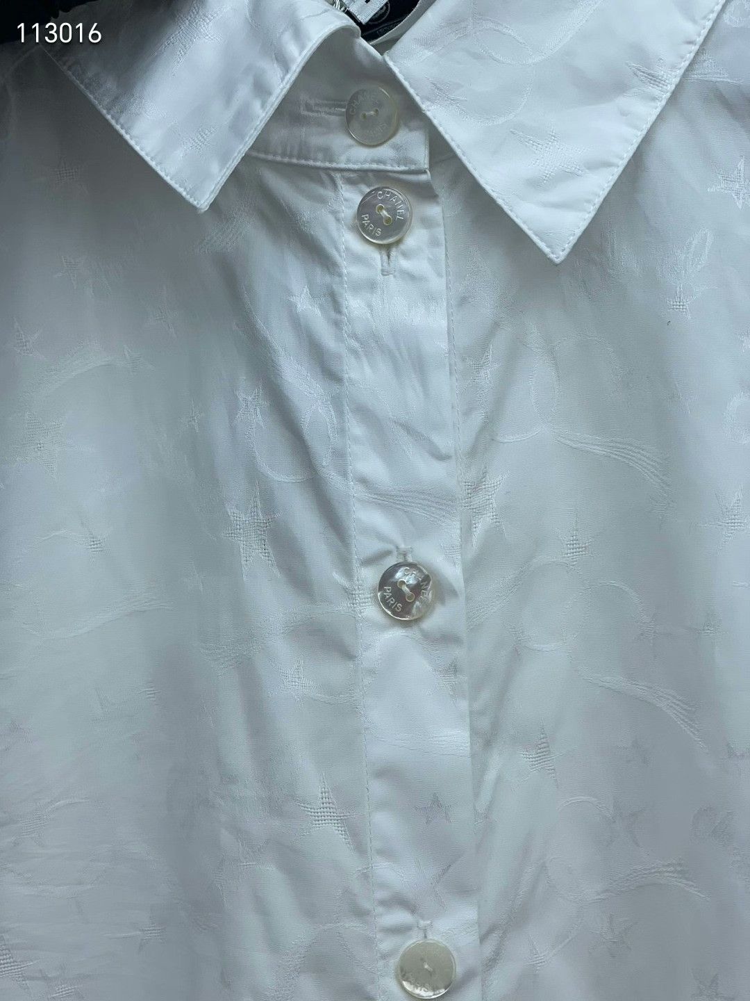 Chanel Chanel 24C Logo Button Long Shirt Size XXS / US 00 / IT 34 - 3 Thumbnail