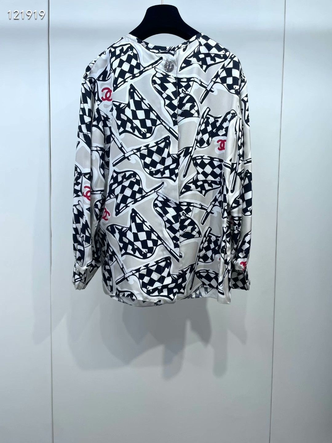 Chanel Chanel 23C Silk Racing Print Top Size XXS / US 00 / IT 34 - 2 Thumbnail