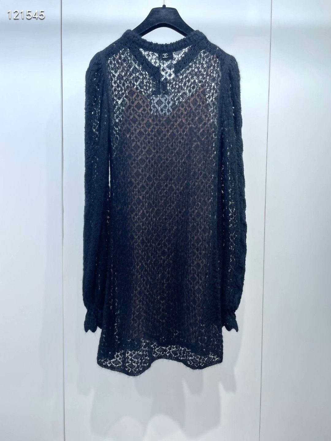 Chanel Chanel 23K Black Crochet Lantern Dress Size XXS / US 00 / IT 34 - 2 Thumbnail