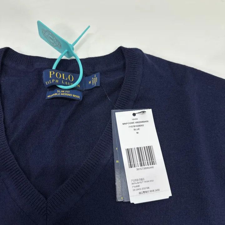 Polo Ralph Lauren Polo Ralph Lauren Pony Logo V-Neck Slim Sweater Size US M / EU 48-50 / 2 - 4 Thumbnail