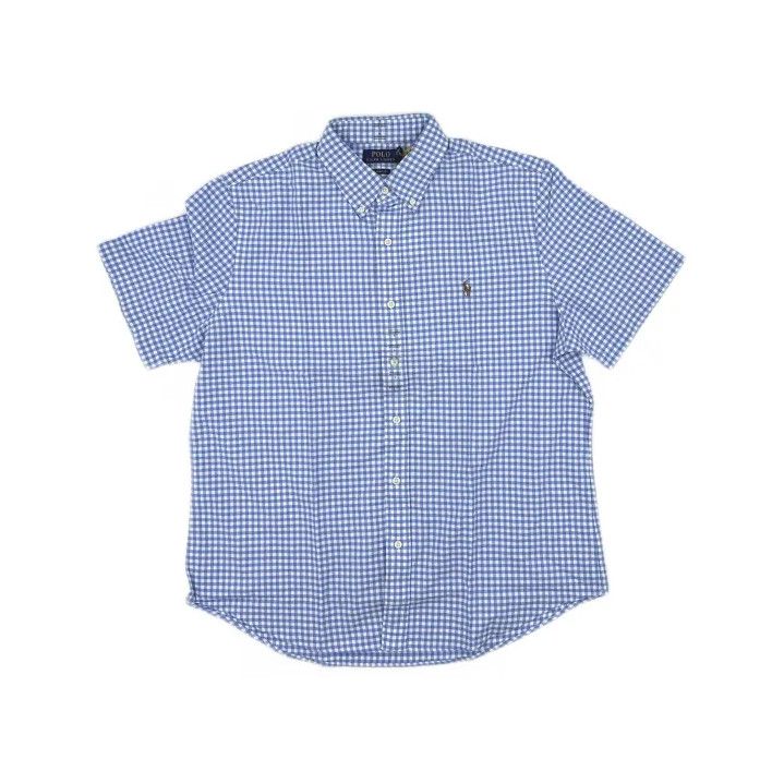 Polo Ralph Lauren Polo Ralph Lauren Blue Check Short-Sleeve Shirt Size US L / EU 52-54 / 3 - 2 Thumbnail